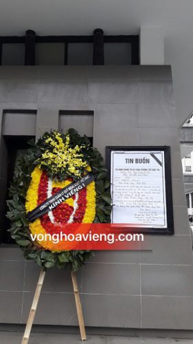 vòng hoa ngày 23/02 tại số 5 trần thánh tông