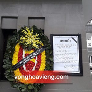 vòng hoa ngày 23/02 tại số 5 trần thánh tông