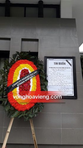 vòng hoa ngày 23/02 tại số 5 trần thánh tông