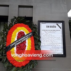 vòng hoa ngày 23/02 tại số 5 trần thánh tông