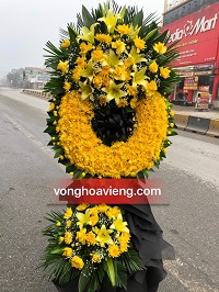 Vòng hoa tang lễ tại tp Hưng Yên